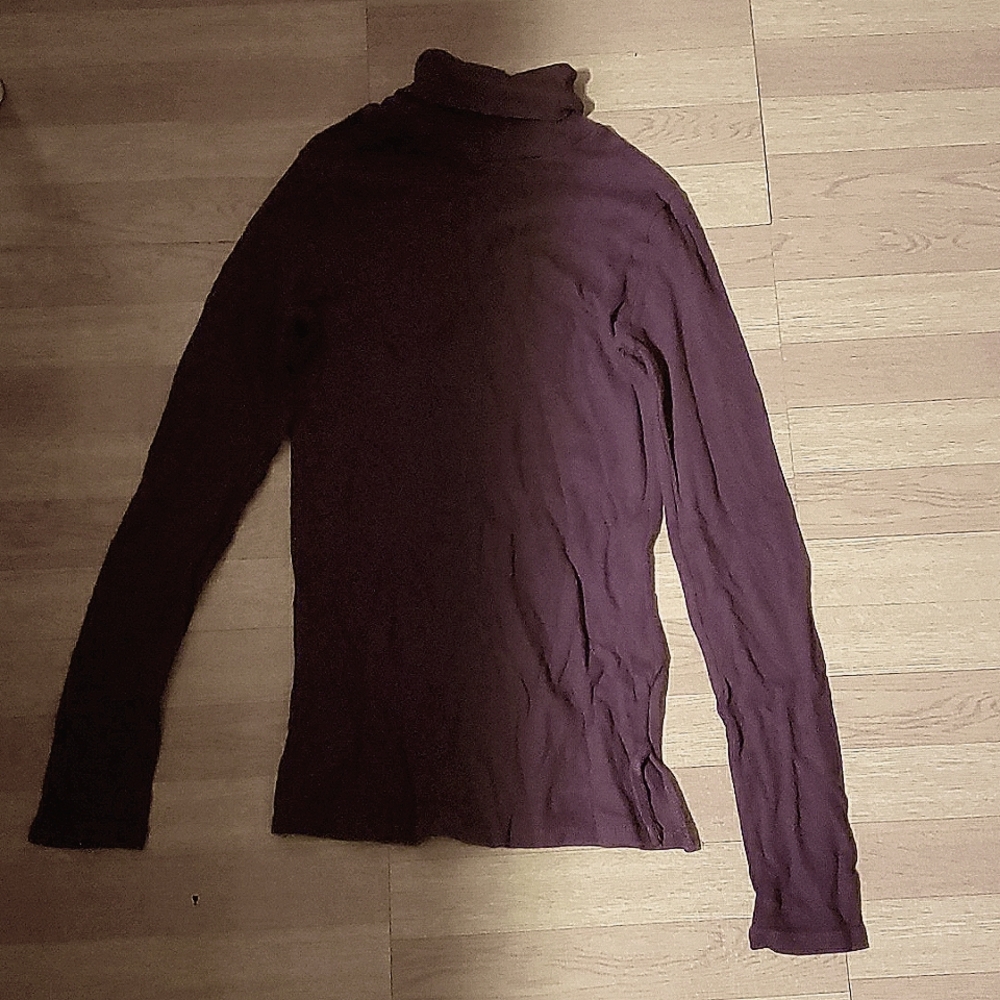 Purple Turtle Neck Top